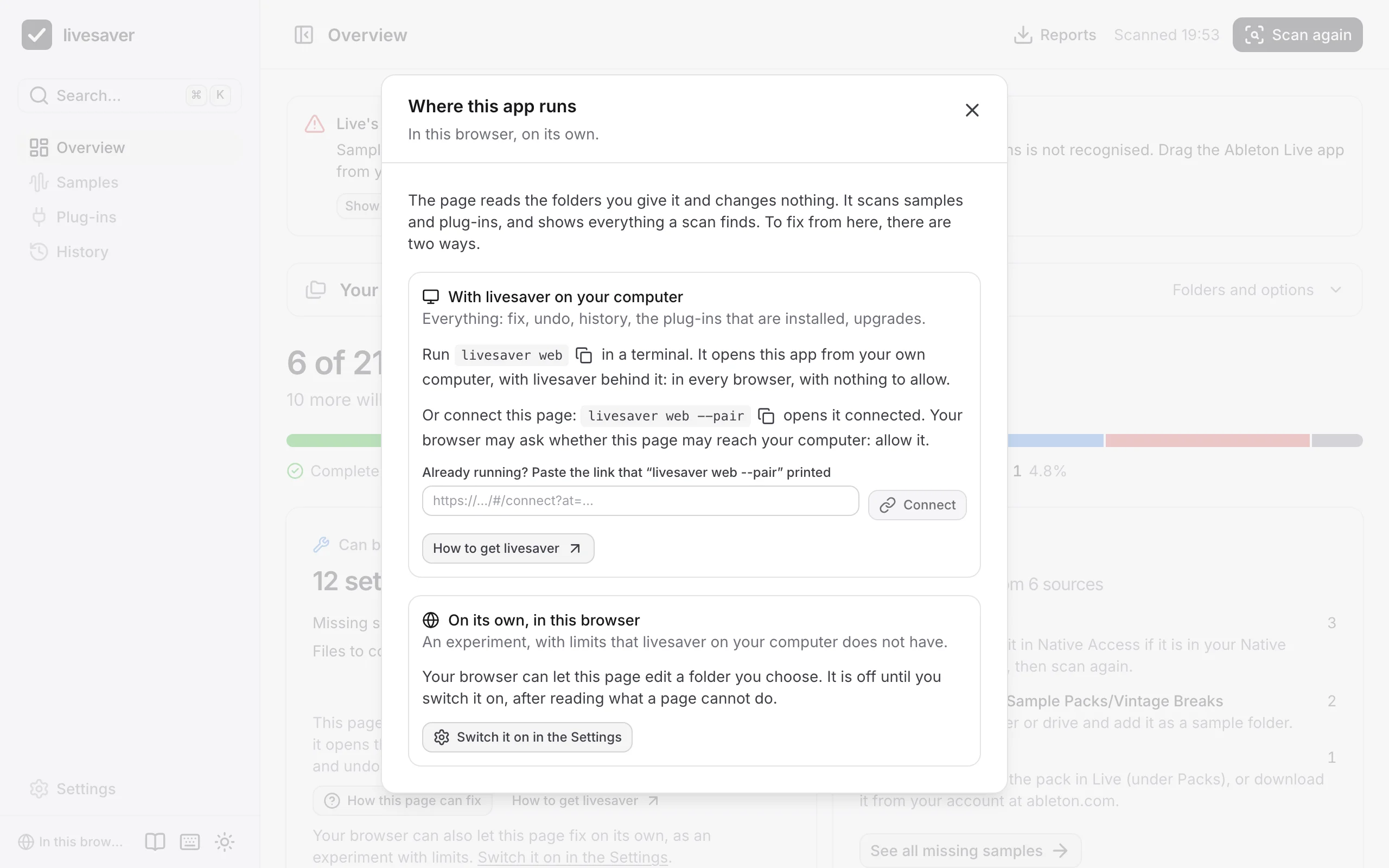 The two ways a page can fix, said for the browser it is in